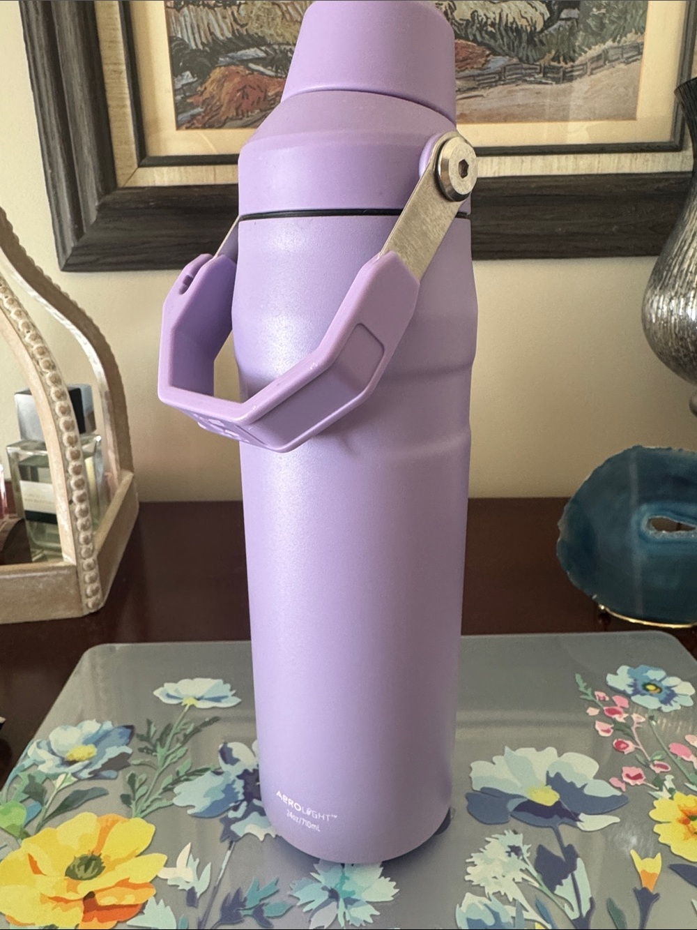Stanley Lavender Insulated Water Bottle - Portable Carry Handle
